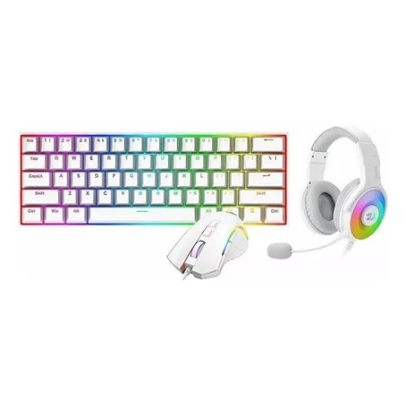 Combo Gamer 3 En 1 Teclado. Mouse Y Headset Redragon S129w