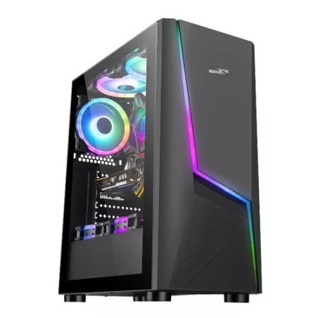 Gabinete Sentey P20 Rgb Lateral Transparente Atx