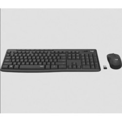Teclado+Mouse Logitech Wir MK295 Silent Black