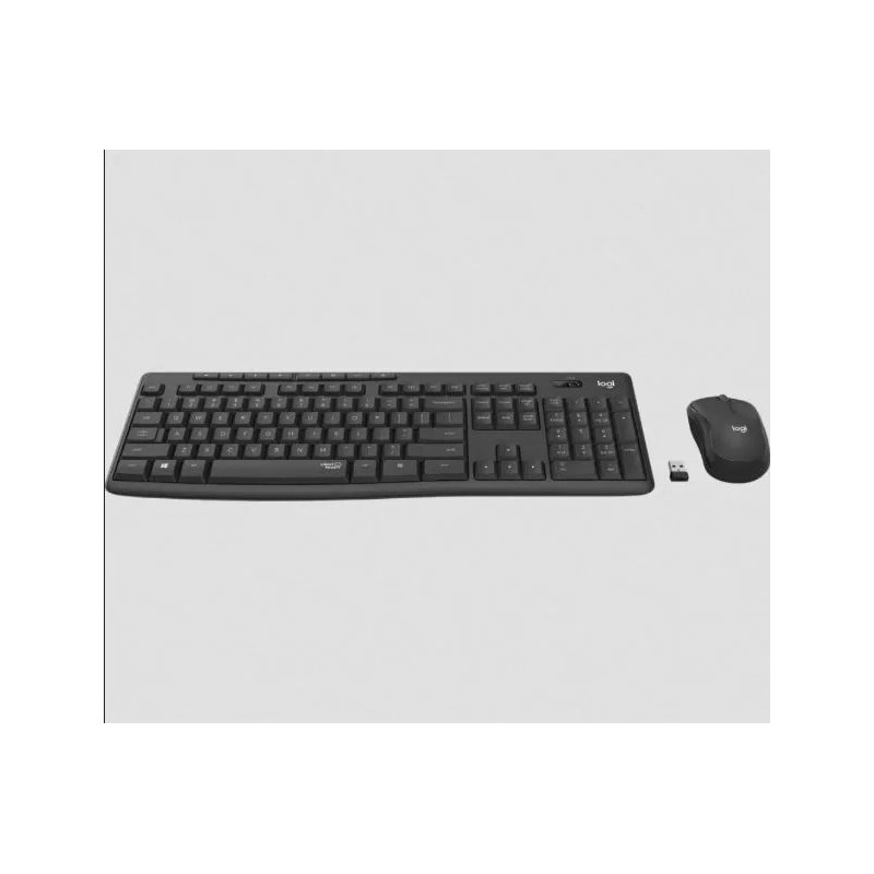 Teclado+Mouse Logitech Wir MK295 Silent Black