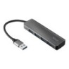 HUBV USB TRUST ALUMINIO HALYX 4