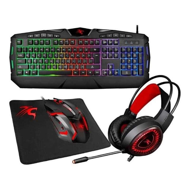 Combo Gamer Sentey Gs-5790 Rgb Auricular Teclado Mouse Pad