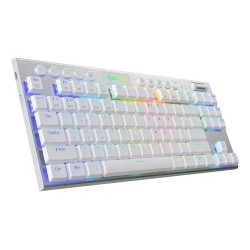 Teclado Redragon Horus TKL White Red Switch K622W-RGB-SP