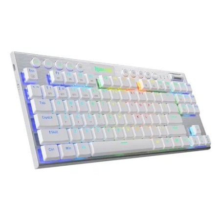 Teclado Redragon Horus TKL White Red Switch K622W-RGB-SP