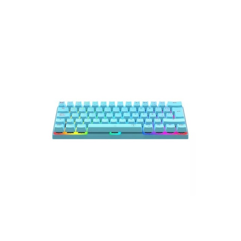 Teclado Mecanico Gamer 60% T-dagger Arena Celeste Rgb