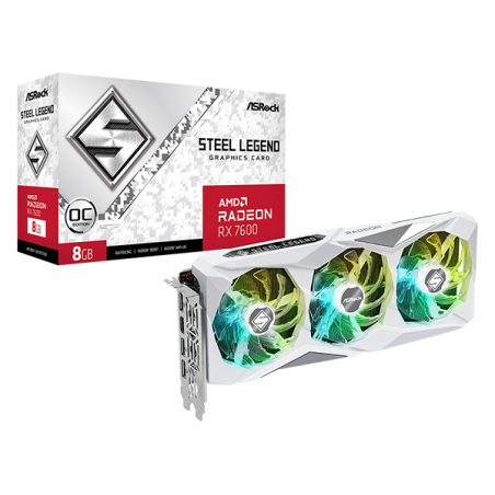 Placa de Video Asrock RX 7600 Steel Legend 8GB OC