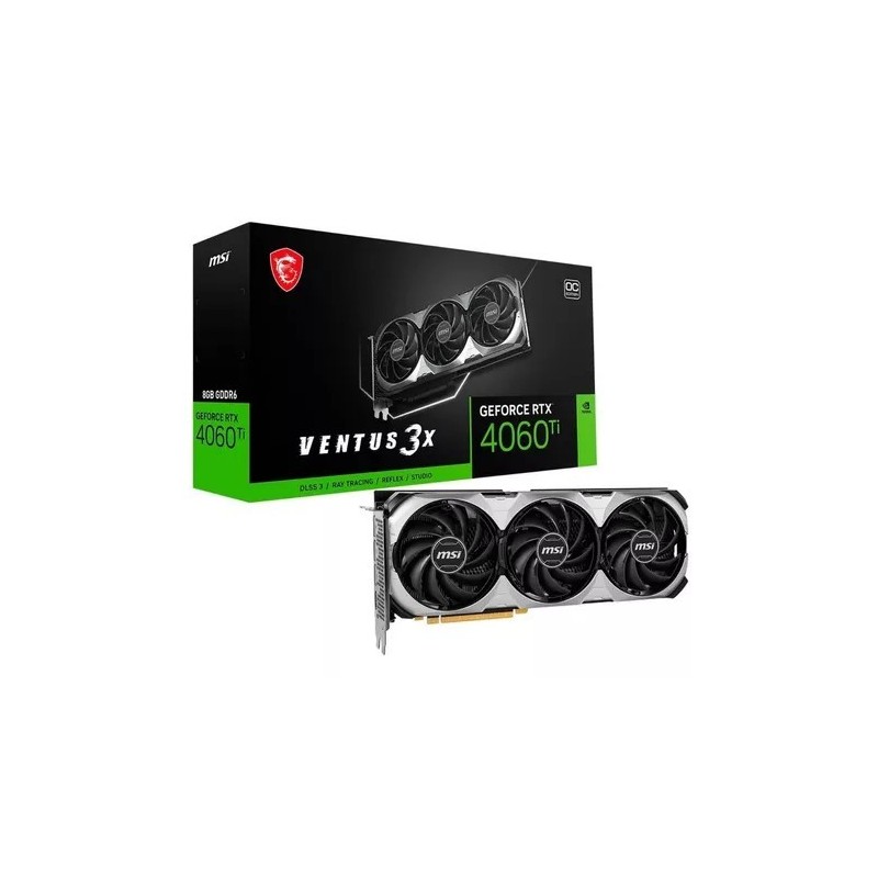 Placa de Video MSI RTX 4060 Ti VENTUS 3X OC 16GB