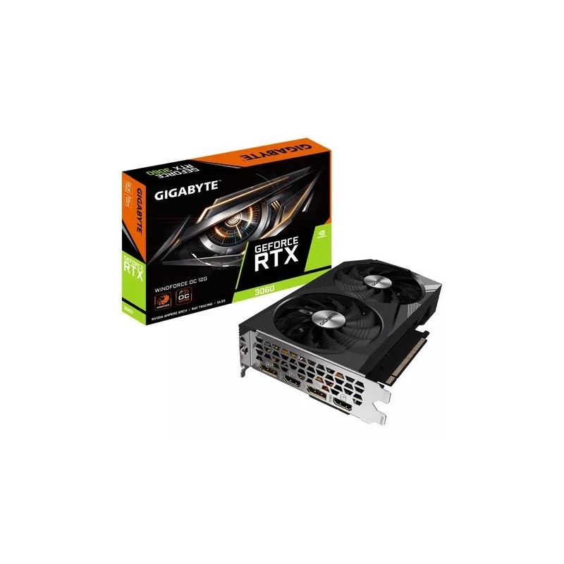 Placa de Video Gigabyte RTX 3060 WINDFORCE OC 12GB