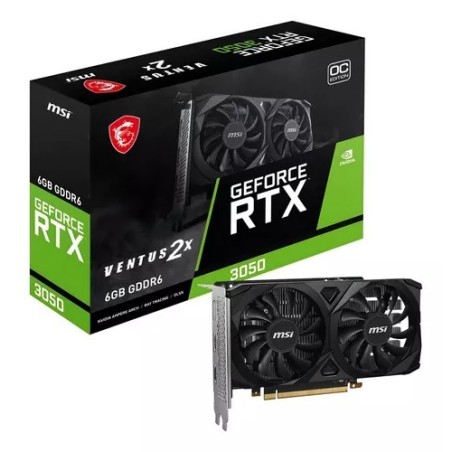 Placa de Video MSI RTX 3050 VENTUS 2X OC 8GB