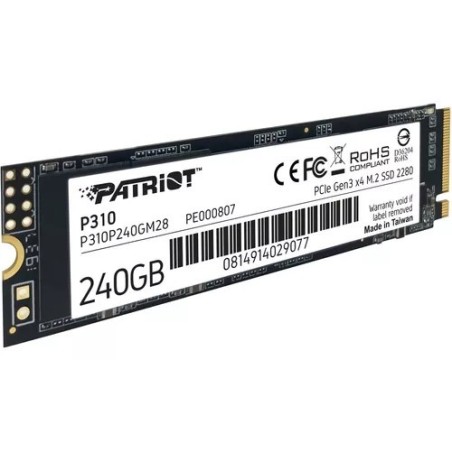 Disco SSD PATRIOT M.2 240GB P310 NVMe