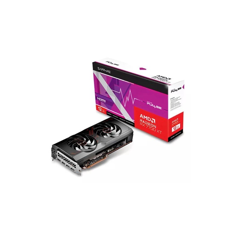 Placa de Video Sapphire RX 7700 XT Pulse Gaming 12GB