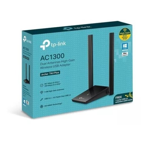 Usb Red Tp Link Archer T4u Plus Ac1300 Dual Band 2 Ant 5dbi