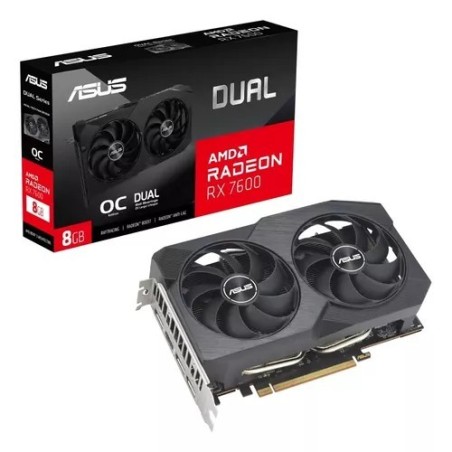 Placa de Video ASUS RX 7600 Dual OC 8GB