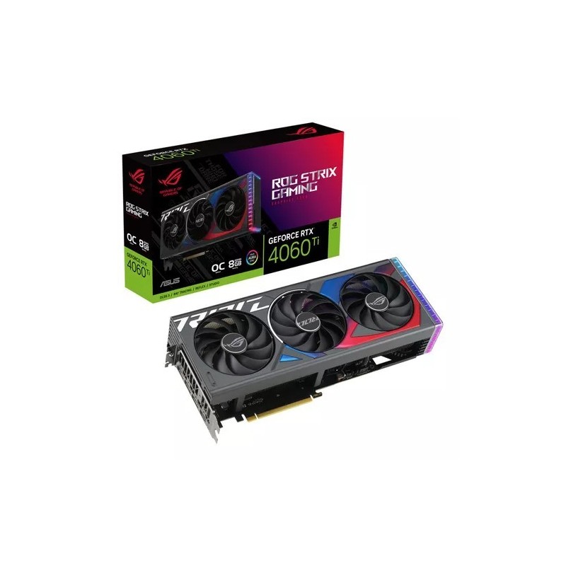 Placa de Video ASUS RTX 4060 Ti ROG Strix OC 8GB