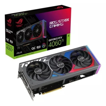 Placa de Video ASUS RTX 4060 Ti ROG Strix OC 8GB
