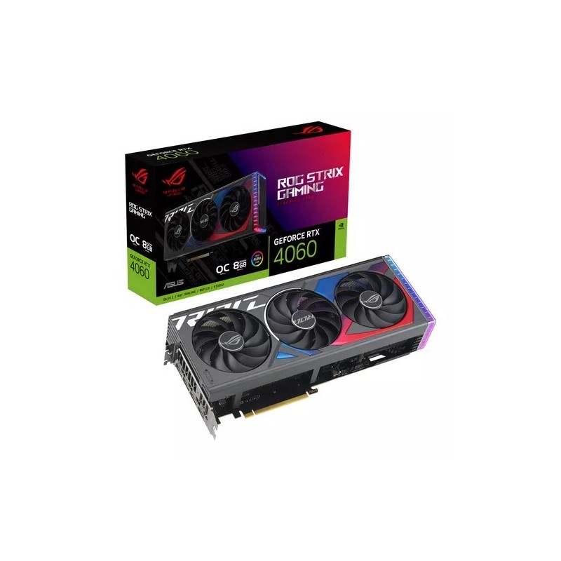 Placa de Video ASUS RTX 4060 ROG Strix OC 8GB