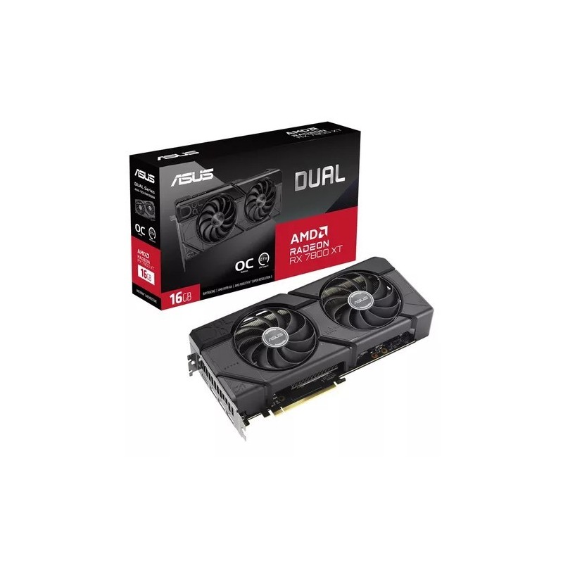 Placa de Video ASUS RX 7800 XT Dual OC 16GB