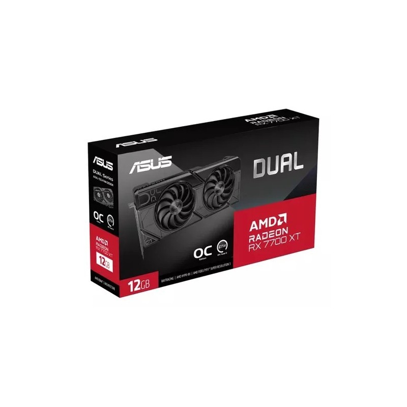 Placa de Video ASUS RX 7700 XT Dual 12GB