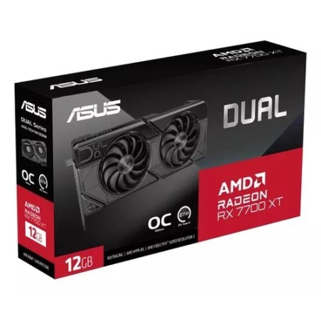 Placa de Video ASUS RX 7700 XT Dual 12GB