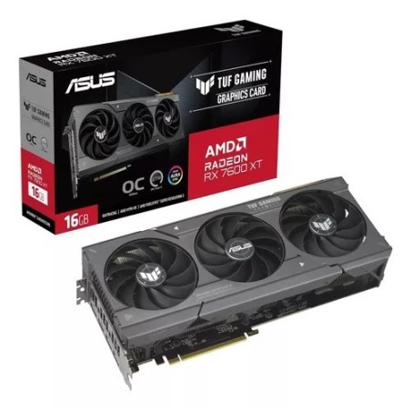 Placa de Video ASUS RX 7600 XT TUF Gaming OC 16GB