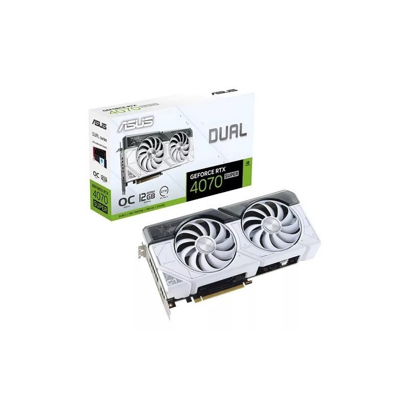 Placa de Video ASUS RTX 4070 Super Dual White OC Edition 12GB