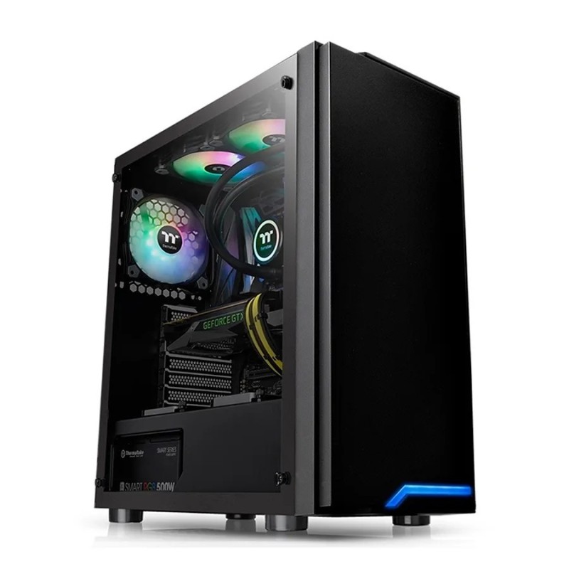 Gabinete Thermaltake H100 TG Negro