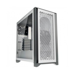 Gabinete Corsair 4000D Airflow Mid-Tower TG Fan x2 White