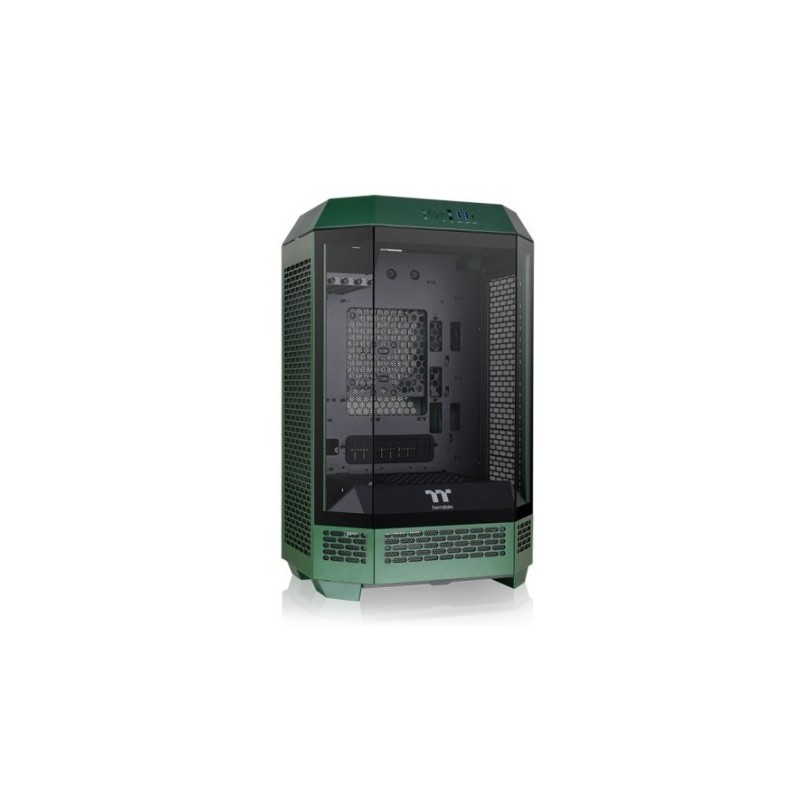 Gabinete Thermaltake The Tower 300 Mid-Tower TG x3 Fan x2 Match Green
