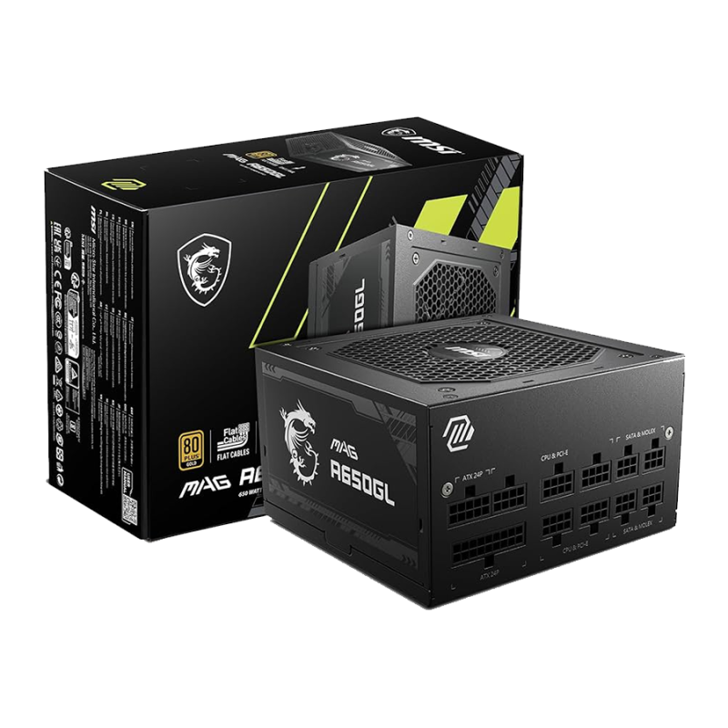 Fuente MSI MAG A650GL 650W 80 Plus Gold Full Modular