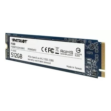 Disco SSD PATRIOT P300 512 GB M.2 2280 PCIE GEN3 X4 PE000691