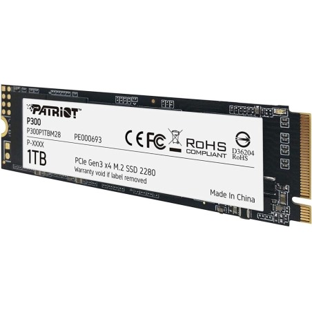 Disco SSD PATRIOT M.2 1TB P300 NVMe