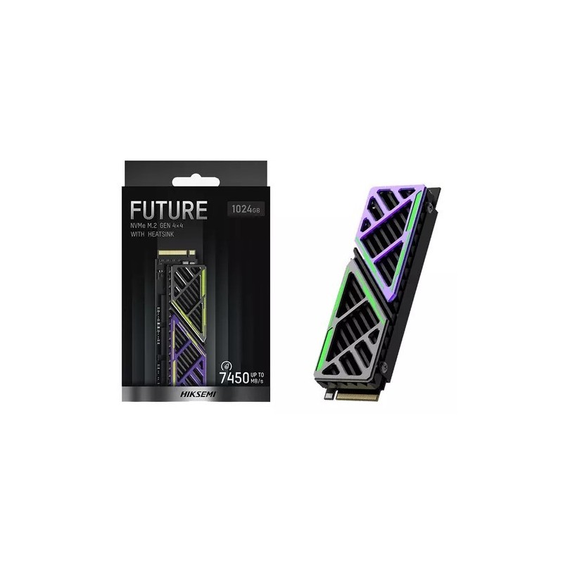 Disco SSD M.2 HIKSEMI 1024GB Future X PCIE 4.0 7450 MB/s c/disipador