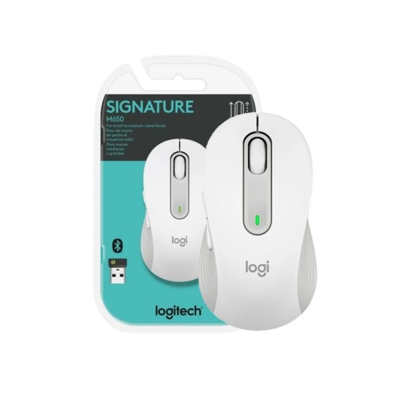Mouse Logitech Wir M650 White