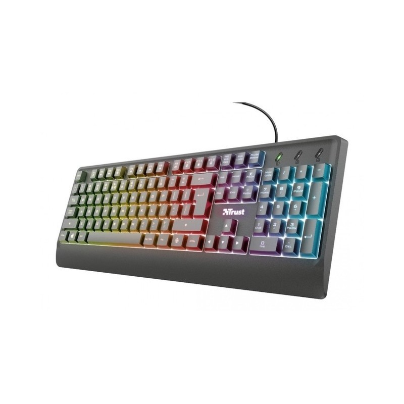 TECLADO GAMER LED TRUST ZIVA ES
