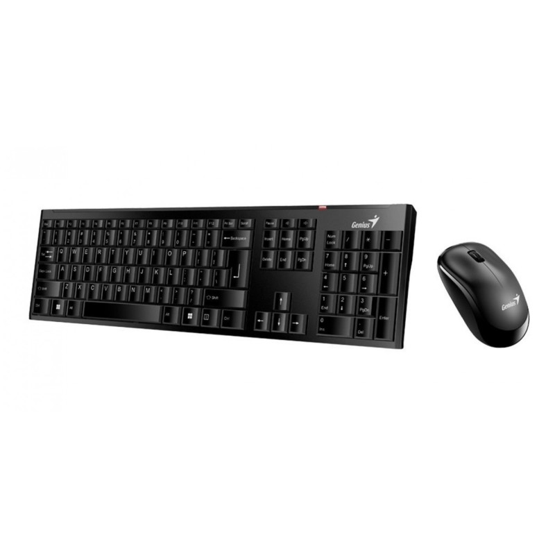 TECLADO GENIUS+MOUSE SLIMSTAR 8000SE SP BLACK