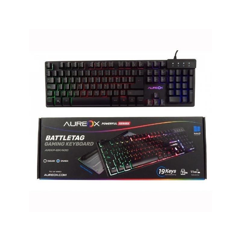 AUREOX TECLADO GAMER BATTLETAG