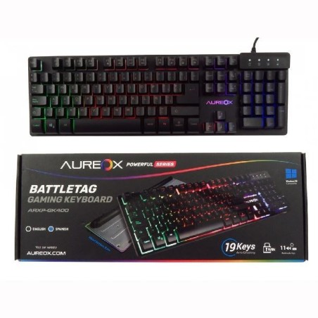 AUREOX TECLADO GAMER BATTLETAG