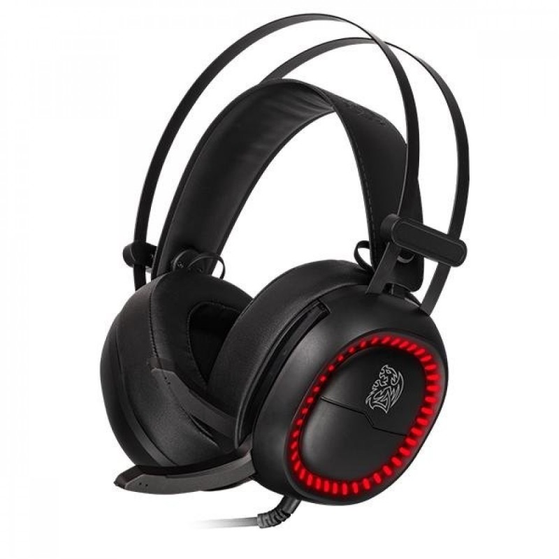 AURICULARES TT ESPORTS HT/SHOCK PRO RGB 7.1 DIGITAL BLACK FULL SIZE RGB COLOR LED
