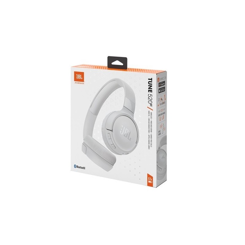 AURICULAR JBL T520 BLUETOOTH BLANCO