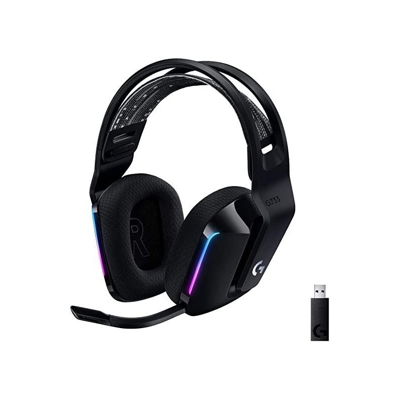 Auricular Wir c/Microfono Logitech G733 Black