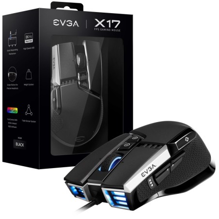 MOUSE GAMER EVGA X17 BLACK