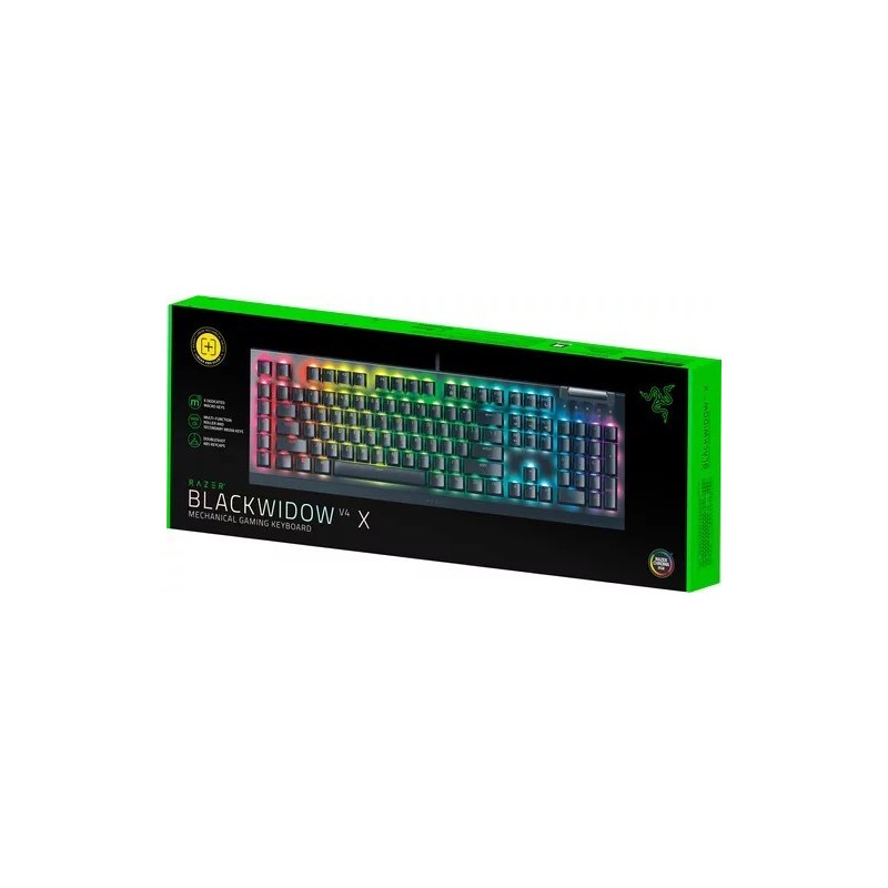 TECLADO GAMER RAZER BLACKWIDOW V4 X YELLOW