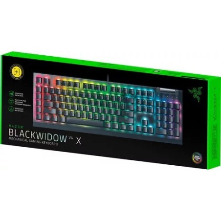 TECLADO GAMER RAZER BLACKWIDOW V4 X YELLOW