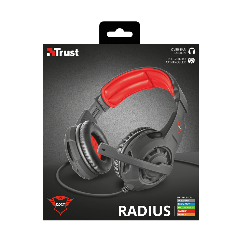 AURICULAR GAMER TRUST RADIUS GXT310 BLACK