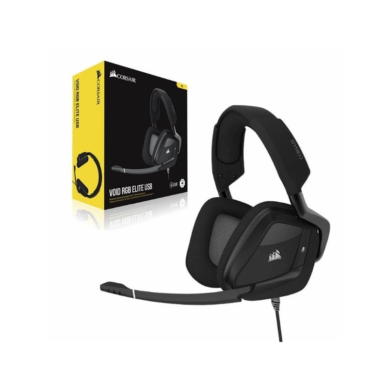 Auricular Corsair VOID RGB Elite Wireless 7.1 Surround Carbon